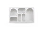 Hanah Home Consola Blanca Liva 120 - Mueble de Entrada o Salón Moderno, 120x74x37 cm